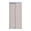 Tolóajtós gardróbszekrény Doros Sigma Slim kasmír 2 ajtó 100x45x214.4 (42005444)