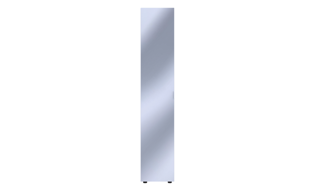 Nyílóajtós gardróbszekrény Doros Gelár Fehér Tükör 39x49,5x203,4 (44900242)