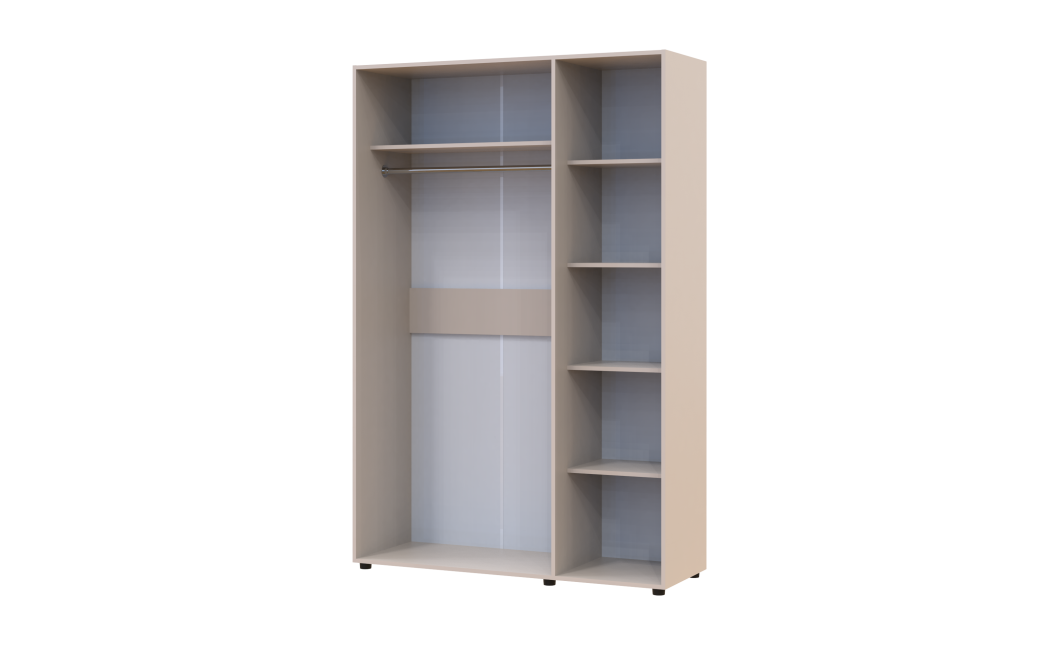Gardróbszekrény Doros Kasper Kasmír 3 ajtó 135x48x204 (44900549)