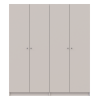 Nyílóajtós gardróbszekrény Doros Promo kasmír 2+2 bútorlap 180x48x204 (80737672)