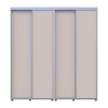 Tolóajtós gardróbszekrény Doros Sigma Slim kasmír 2+2 ajtó 200x45x214.4 (42005586)