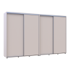 Tolóajtós gardróbszekrény Doros Sigma Slim kasmír 2+2 ajtó 340x60x214.4 (42005615)