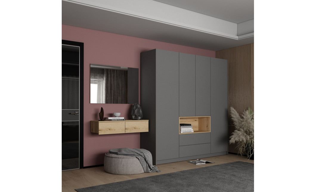 Smink asztal Doros Levia Ewok tölgy 2F 100х32х22 (41516095)