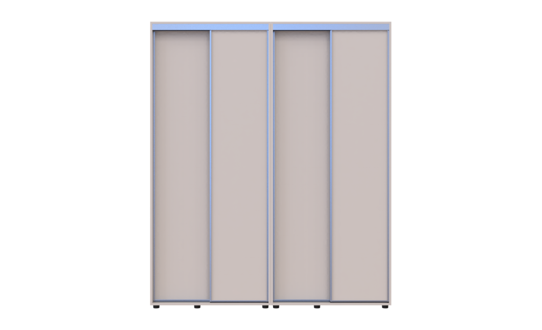 Tolóajtós gardróbszekrény Doros Sigma Slim kasmír 2+2 ajtó 180x60x214.4 (42005583)