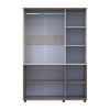 Nyílóajtós gardrobszekrény Doros Thorn Cremona Cannolo/Kasmír 3 ajtó vállfás 135x51,6x200 (44900499)