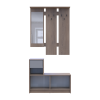 Előszoba Doros Bela Cremona Cannolo/Grey 1 Bútorlap / 1 tükör 100x40x210 (44900413)