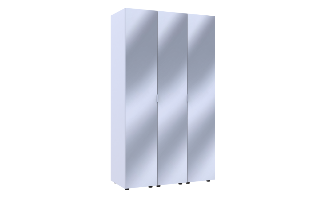 Gardróbszekrény szett 3 Tükör Doros Gelár Fehér 117x49,5x203,4 (42002166)