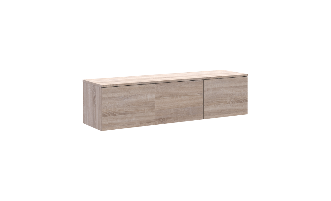 TV-állvány Doros Levia Sonoma tölgy 3 ajtó 130х35х33 (41516301)