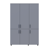 Nyílóajtós gardrobszekrény Doros Thorn Szürke 3 ajtó polcokkal 135x51,6x200 (44900488)