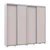 Tolóajtós gardróbszekrény Doros Sigma Slim kasmír 2+2 ajtó 230x45x214.4 (42005592)