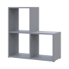 Polcrendszer Doros Step 2x2 Szürke nyitott 69х28.8х71.4 (41516177)