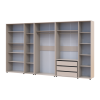 Gardróbszekrény polcokkal és fiókokkal Doros Kasper Kasmír 3+2+3 ajtó 360x48x204 (42005742)