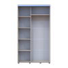 Tolóajtós gardróbszekrény Doros Sigma Slim kasmír 2 ajtó 120x45x214.4 (42005446)