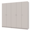 Nyílóajtós gardróbszekrény Doros Promo kasmír 2+3 bútorlap 225x48x204 (80737673)