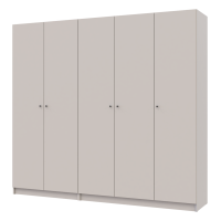 Nyílóajtós gardróbszekrény Doros Promo kasmír 2+3 bútorlap 225x48x204 (80737673)