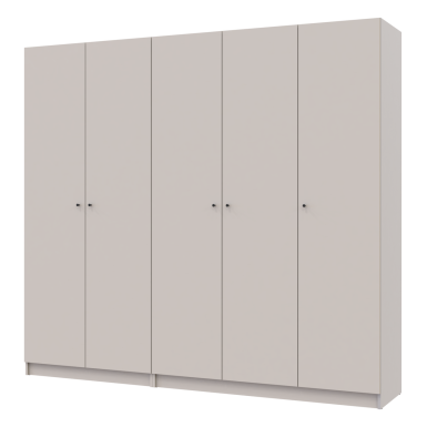 Nyílóajtós gardróbszekrény Doros Promo kasmír 2+3 bútorlap 225x48x204 (80737673)