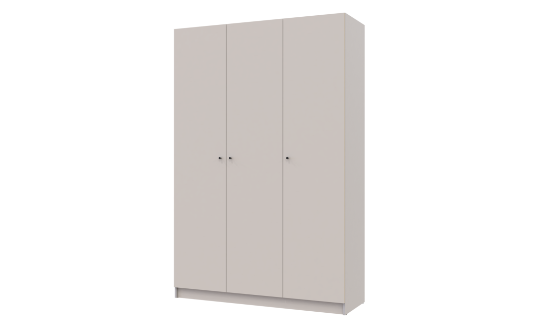 Nyílóajtós gardróbszekrény Doros Promo kasmír 3 bútorlap 135x48x204 (80737669)