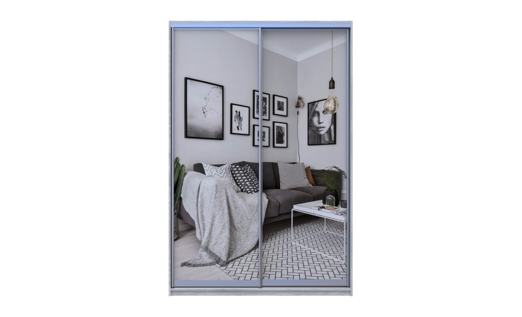 Tolóajtós gardróbszekrény Doros City light Natti Lúc 2 tükör 120x60x225 (80736502)
