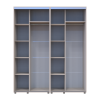 Tolóajtós gardróbszekrény Doros Sigma Slim kasmír 2+2 ajtó 180x60x214.4 (42005583)