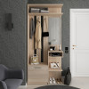 Előszobaszekrény Doros Riviera Sonoma tölgy 91,5x30x203 (81336222)
