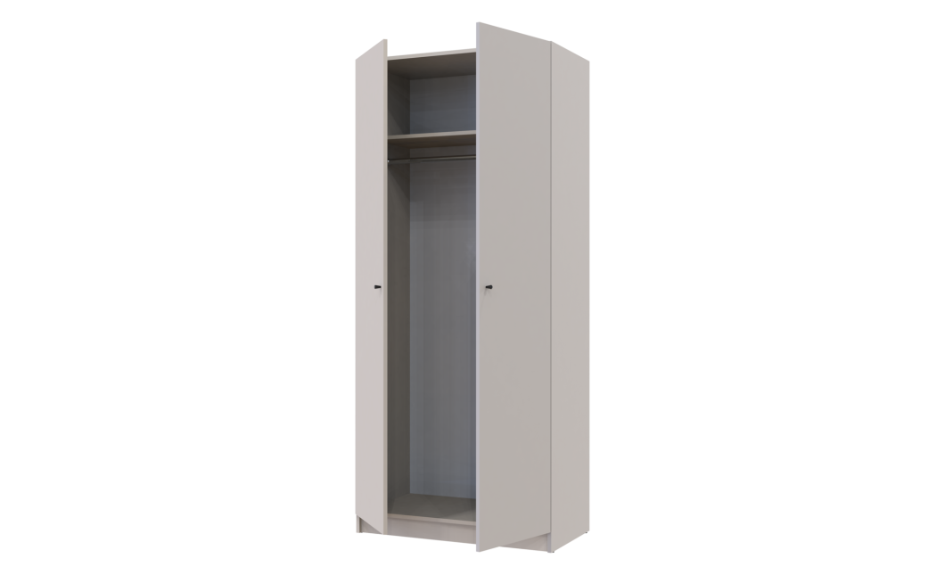 Nyílóajtós gardróbszekrény Doros Promo kasmír 2 bútorlap 90x48x204 (80737668)