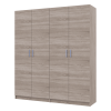 Gardróbszekrény szett Doros Promo polcokkal Sonoma tölgy 2+2 bútorlap 180x48x204 (44900287)