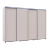 Tolóajtós gardróbszekrény Doros Sigma Slim kasmír 2+2 ajtó 300x60x214.4 (42005607)