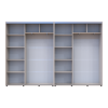 Tolóajtós gardróbszekrény Doros Sigma Slim kasmír 2+2 ajtó 320x45x214.4 (42005610)