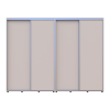 Tolóajtós gardróbszekrény Doros Sigma Slim kasmír 2+2 ajtó 280x45x214.4 (42005602)