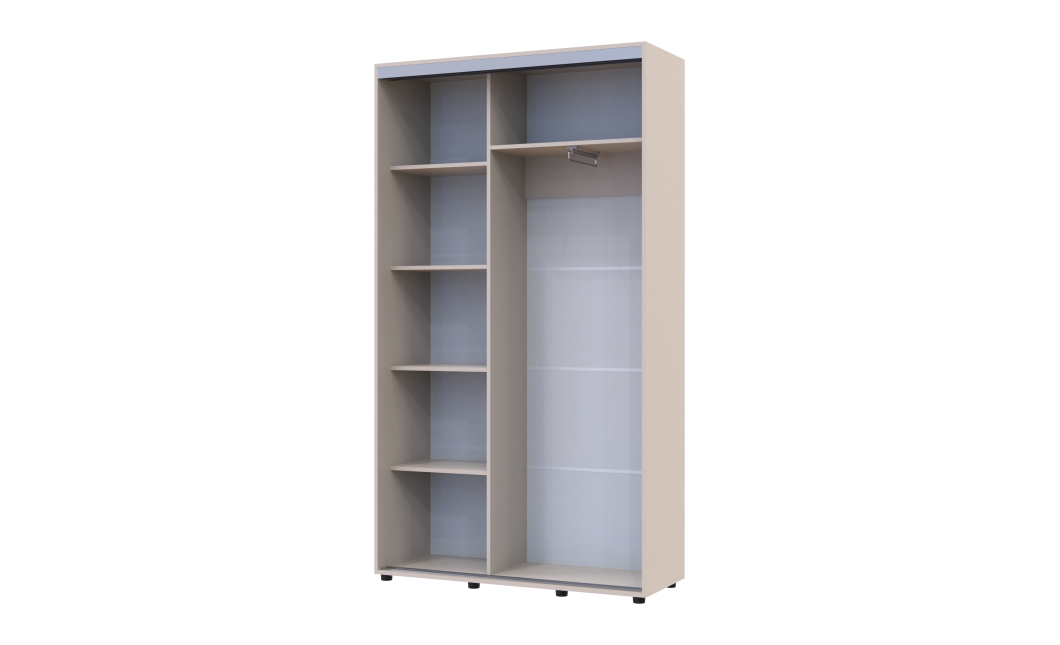 Tolóajtós gardróbszekrény Doros Sigma Slim kasmír 2 ajtó 120x45x214.4 (42005446)