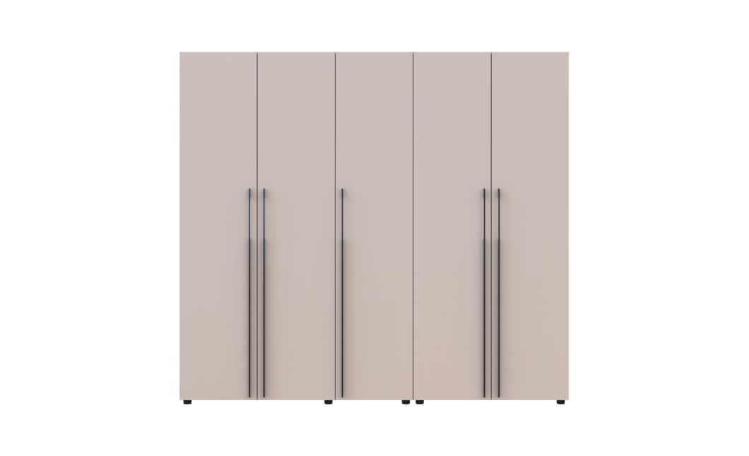 Gardróbszekrény polcokkal Doros Kasper Kasmír 2+3 ajtó 225x48x204 (42005546)