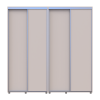 Tolóajtós gardróbszekrény Doros Sigma Slim kasmír 2+2 ajtó 220x60x214.4 (42005591)