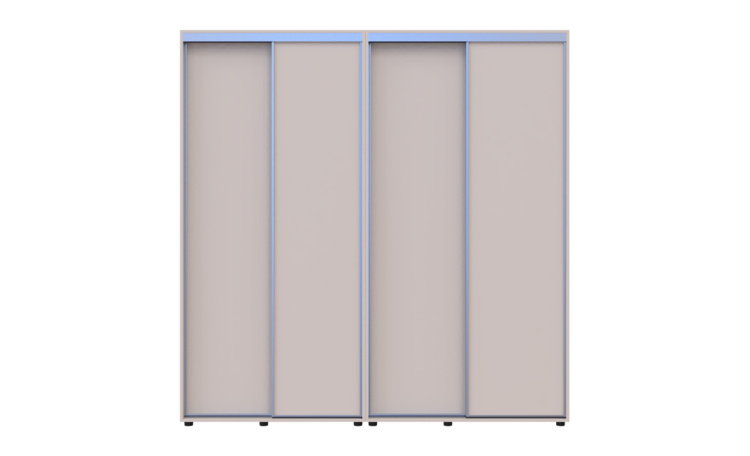 Tolóajtós gardróbszekrény Doros Sigma Slim kasmír 2+2 ajtó 220x60x214.4 (42005591)