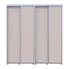 Tolóajtós gardróbszekrény Doros Sigma Slim kasmír 2+2 ajtó 200x60x214.4 (42005587)