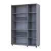 Nyílóajtós gardrobszekrény Doros Thorn Szürke 3 ajtó polcokkal 135x51,6x200 (44900488)