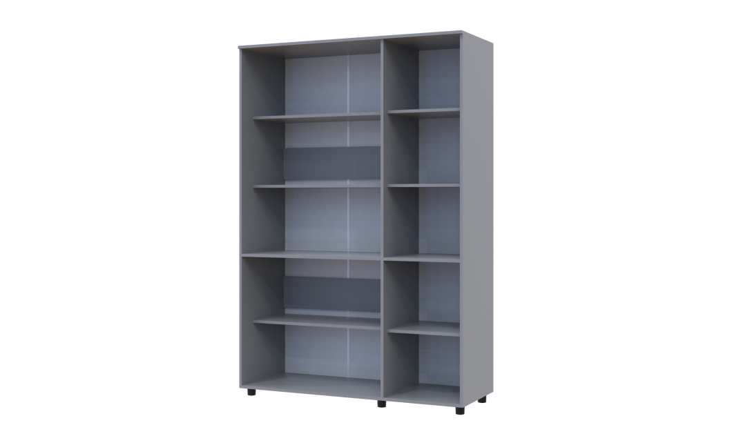 Nyílóajtós gardrobszekrény Doros Thorn Szürke 3 ajtó polcokkal 135x51,6x200 (44900488)