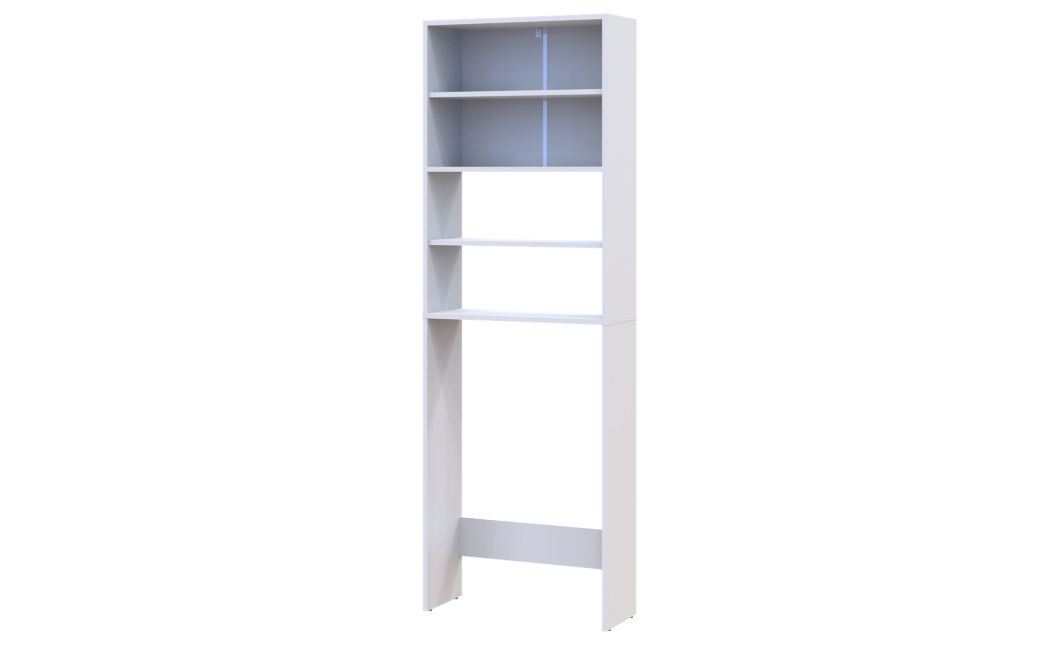 Mosógép szekrény Doros Lola Mini Fehér 64x26,6x190 (41516023)