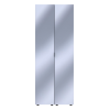 Gardróbszekrény szett Doros Gelár Grafitszürke 2 Tükör 78x49,5x203,4 (42002164)