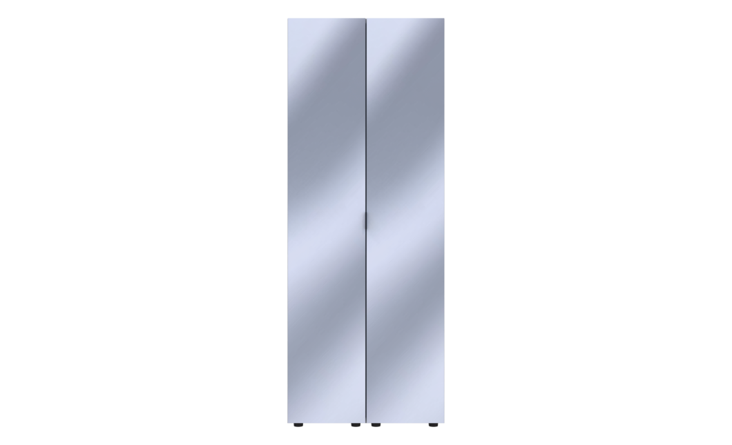 Gardróbszekrény szett Doros Gelár Grafitszürke 2 Tükör 78x49,5x203,4 (42002164)