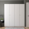 Nyílóajtós gardróbszekrény Doros Promo Fehér 2+2 bútorlap 180x48x204 (42005008)