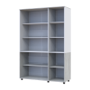 Nyílóajtós gardrobszekrény Doros Thorn Natti Lúcc/Fehér 3 ajtó polcokkal 135x51,6x200 (44900508)