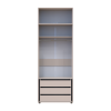 Gardróbszekrény fiókokkal és felsőszekrénnyel Doros Kasper Kasmír 2 ajtó 90x48x245 (42005538)
