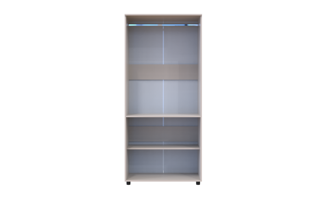Nyílóajtós gardrobszekrény Doros Thorn Kasmír 2 ajtó vállfás 90x51,6x200 (44900447)