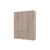 Nyílóajtós gardróbszekrény Doros Gelár Sonoma tölgy 4 bútorlap 155x49,5x203,4 (80397560)