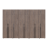 Gardróbszekrény fiókokkal, polcokkal és felsőszekrénnyel Doros Kasper Cremona Cannolo 3+2+3 ajtó 360x48x245 (42005745)
