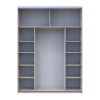 Tolóajtós gardróbszekrény Doros G-Caiser Kasmír / Kasmír 1 bútorlap / 1 Tükör 3 rész 180x60x240 (42005321)