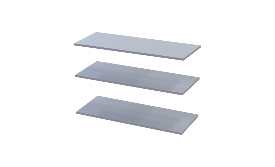 Ruhapolc Doros Promo Szürke 3db. 86.7х35х1.6 (80737769)