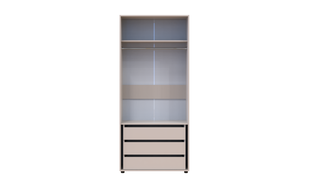 Gardróbszekrény fiókokkal Doros Kasper Kasmír 2 ajtó 90x48x204 (42005532)