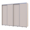 Tolóajtós gardróbszekrény Doros Sigma Slim kasmír 2+2 ajtó 260x60x214.4 (42005599)