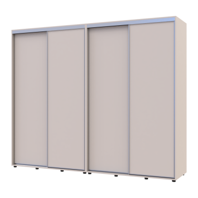 Tolóajtós gardróbszekrény Doros Sigma Slim kasmír 2+2 ajtó 260x60x214.4 (42005599)